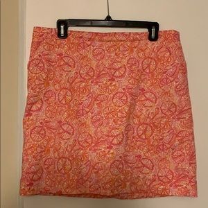 Lilly Pulitzer pink lemon skirt